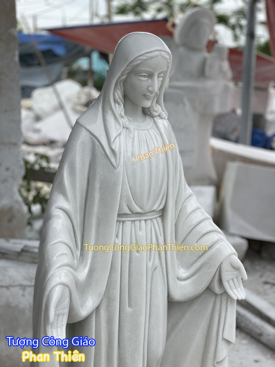 Tượng Đức Mẹ Ban Ơn bằng đá (120)
